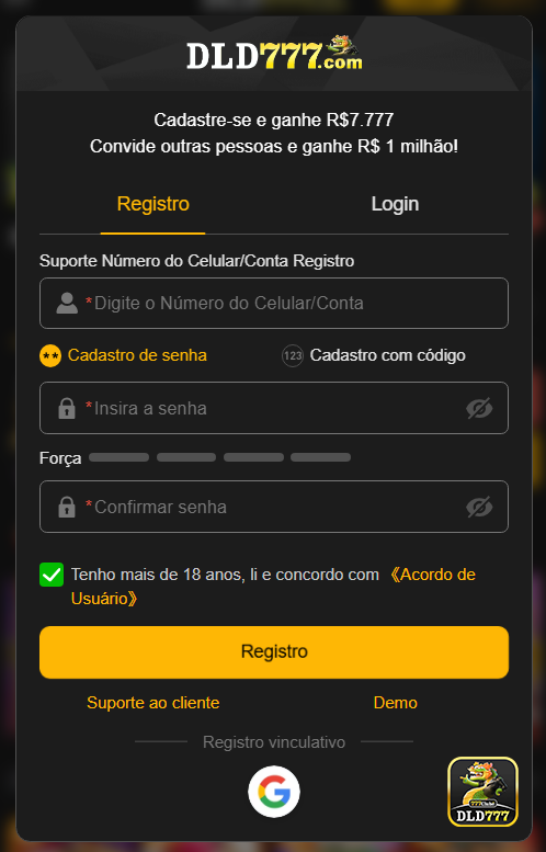 Faça Parte do dld777.com: Comece Sua Trajetória Vitoriosa